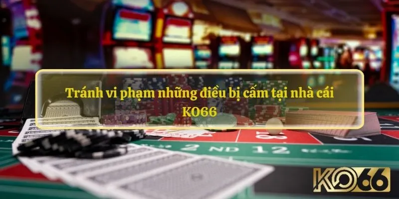 Tránh vi phạm những điều bị cấm tại nhà cái KO 66
